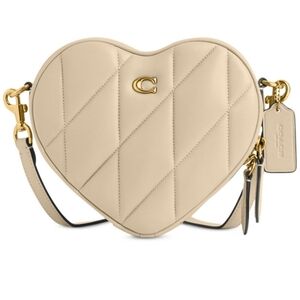 Nwt Coach quilted leather heart crossbody bag